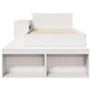 vidaXL Cama sin colchón madera maciza de pino blanca 80x200 cm
