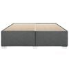 vidaXL Cama sin colch&oacute;n tela gris oscuro 200x200 cm