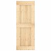 vidaXL Puerta corredera con herrajes madera maciza de pino 80x210 cm