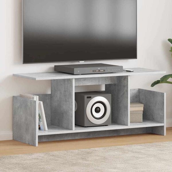 vidaXL Soporte de TV Gris Concreto 102 x 35 x 45 cm