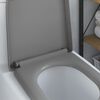 vidaXL Asiento de WC Gris 46,2 x 36 x 4,3 cm Duroplast