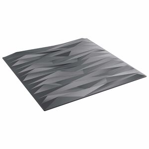 vidaXL Paneles de pared 12 uds. 50 x 50 cm Gris piedra Espuma XPS