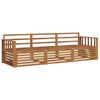 vidaXL Conjunto de sof&aacute;s de exterior 3 pcs Natural