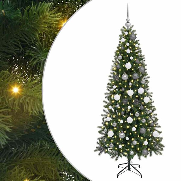 vidaXL &Aacute;rbol de Navidad artificial con 300 LED Verde 180 cm PE y PVC