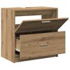 vidaXL Gabinete de Ba&ntilde;o con caj&oacute;n Roble artesanal 59 x 37 x 59 cm