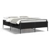 vidaXL Estructura de cama madera de ingenier&iacute;a y metal negro 120x200cm