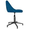 vidaXL Silla de comedor giratoria de terciopelo azul