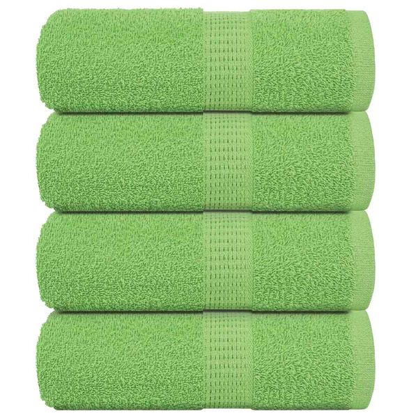 vidaXL Toallas de mano FROGN 4 uds verde manzana 30x30 cm 360 g/m&sup2;