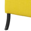 vidaXL Sofa de Espalda Alta Amarillo claro 109 x 56 x 121 cm tela