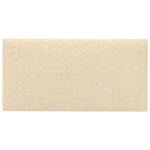 vidaXL Cabecero de Pared 12 pcs Crema 30 x 15 cm tela