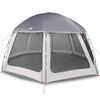 vidaXL Carpa para piscina con desmontables y paredes azul 510x510 cm