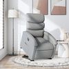 vidaXL Sill&oacute;n reclinable elevable de tela gris claro