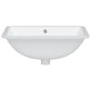 vidaXL Lavabo de ba&ntilde;o rectangular cer&aacute;mica blanco 52x38,5x19,5 cm