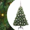 vidaXL Árbol de Navidad artificial con 150 LED Verde 120 cm PE y PVC