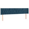 vidaXL Estructura de cama sin colch&oacute;n terciopelo azul oscuro 120x190cm