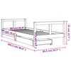 vidaXL Estructura de cama para ni&ntilde;os con cajones madera pino 80x200 cm