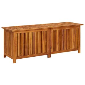 vidaXL Caja de almacenaje de jard&iacute;n madera maciza acacia 150x50x58 cm