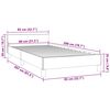 vidaXL Cama con cabecero sin colchón terciopelo negro 80x200 cm