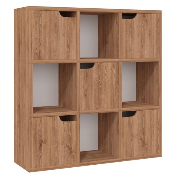 vidaXL Estanter&iacute;a de madera de ingenier&iacute;a marr&oacute;n roble 88,5x27,5x88 cm