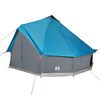 vidaXL Tienda de campa&ntilde;a familiar tipi 8 personas impermeable azul