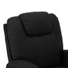 vidaXL Sillón de masaje elevable cuero sintético negro