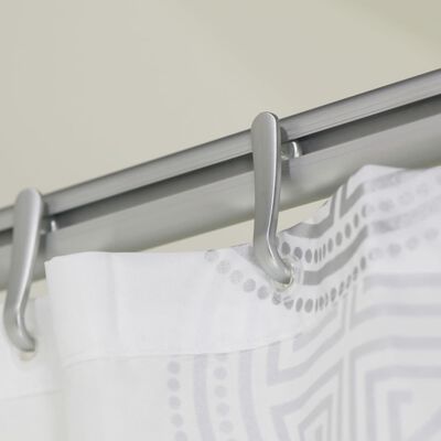 Sealskin Juego de rieles para cortina de ducha Easy-Roll de aluminio