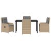 vidaXL Conjunto de Comedor de Jard&iacute;n 5 pcs Beige y Gris Claro