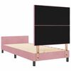 vidaXL Cama tipo Box Spring con cabecera Rosa 80 x 200 cm Terciopelo