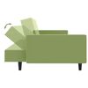 vidaXL Sof&aacute; cama de 2 plazas terciopelo verde claro