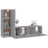 vidaXL Set de muebles para TV 3 pzas madera contrachapada gris Sonoma