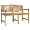 vidaXL Banco de jard&iacute;n madera maciza de teca 149,5x60x90 cm