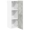 vidaXL Mueble colgante con puerta Gris Concreto 30 x 31 x 100 cm