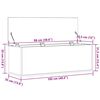 vidaXL Caja de Almacenamiento Madera envejecida 102 x 35 x 35 cm