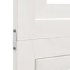 vidaXL Biombo separador de 3 paneles madera maciza Paulownia blanco