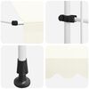 vidaXL Toldo retráctil de operación manual 200 cm crema