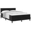 vidaXL Cama tipo Box Spring con colch&oacute;n Negro 140 x 190 cm Terciopelo