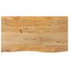vidaXL Tablero de mesa borde natural madera maciza mango 110x60x3,8 cm