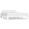 vidaXL Cama sin colch&oacute;n madera maciza de pino blanca 180x200 cm