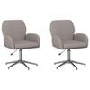 vidaXL Sillas de escritorio giratorias 2 uds. Tela 54 x 58 x 90 cm