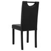 vidaXL Sillas de comedor 6 unidades cuero sint&eacute;tico negro