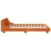 vidaXL Estructura de cama sin colchón madera maciza marrón 120x190 cm
