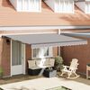 vidaXL Estructura del Toldo Manual Gris Claro 400 x 300 cm