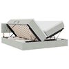 vidaXL Cama con almacenamiento con cabecera 2 uds. Gris Claro