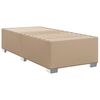 vidaXL Cama box spring con colch&oacute;n cuero sint&eacute;tico capuchino 100x200cm