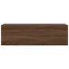 vidaXL Mueble de pared baño madera ingeniería roble marrón 100x25x30cm