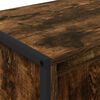 vidaXL Gabinete de TV Roble Humo 140 x 36 x 49.5 cm