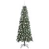vidaXL &Aacute;rbol de Navidad artificial Verde 210 cm PVC, Pl&aacute;stico y Acero