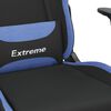vidaXL Silla gaming tela negro y azul