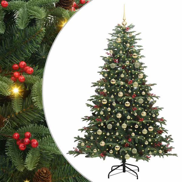 vidaXL &Aacute;rbol de Navidad artificial Verde 180 cm PVC, Metal y Pl&aacute;stico