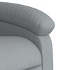 vidaXL Sill&oacute;n reclinable de masaje de tela gris claro